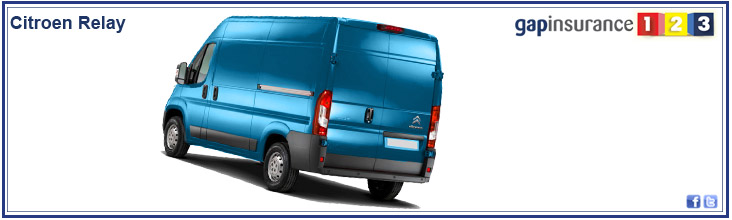 Blue Citroen Relay at Gap Insurance 123