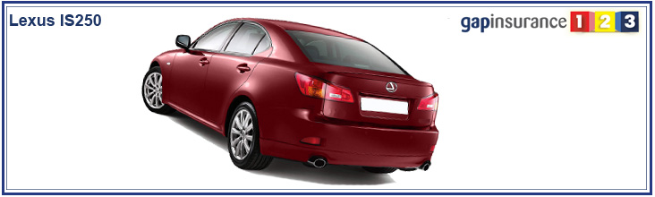 Lexus IS250 in Red from behind at Gap Insurance 123